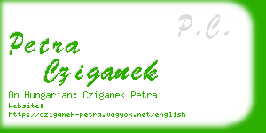 petra cziganek business card